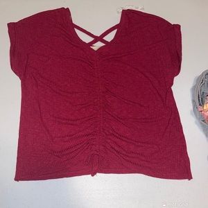 Plus Size Wine Colored Blouse